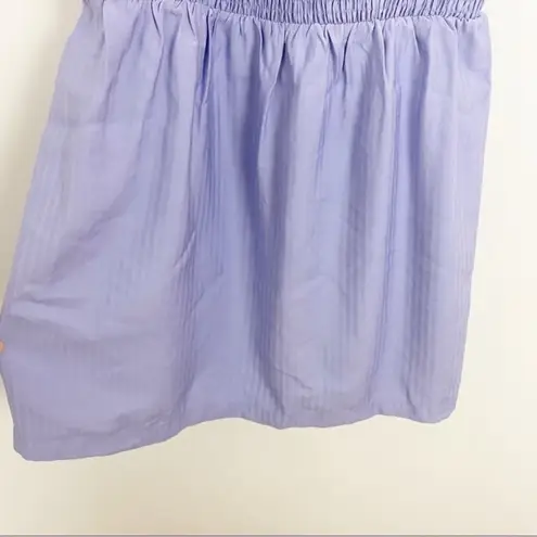 Nsr Women’s Julia Sleeveless Smocked Ruffle Mini Dress Lavender Purple XL NEW