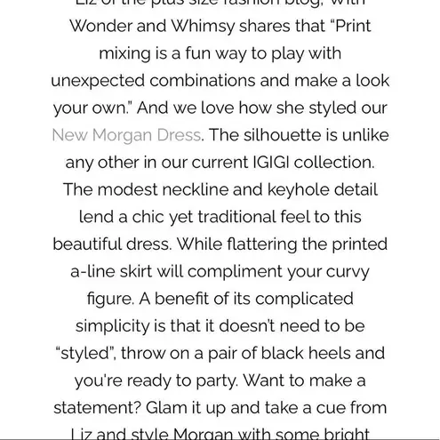 IGIGI Morgan Floral Print Dress Black Size 18/20 Plus