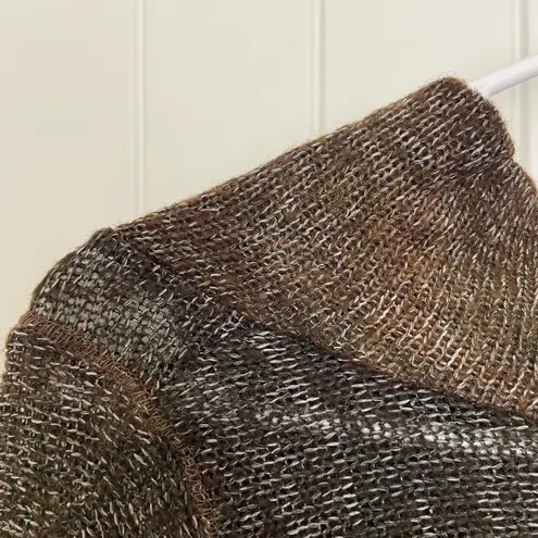 EUC | Yarn Art women’s thin lightweight acrylic‎ knit cowl neck sweater medium Brown