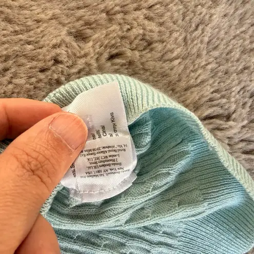 Brooks Brothers Set 2 Cable Knit Silk Cashmere Cardigan Sweater PinkBlue Women L