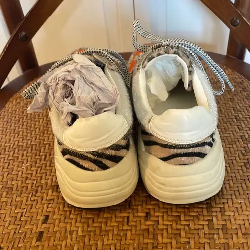 White Raven Loyal leopard print platform sneaker 6 Orange