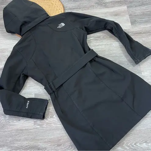 The North Face  apex belted bionic jacket long black