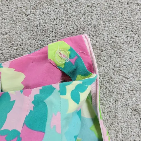 VTG &Trousers Capri Womens 6 Pink Green Floral Preppy Coastal Resort Wear