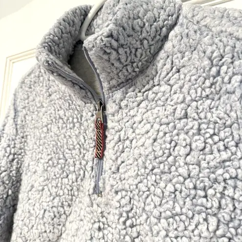 Weatherproof Vintage Original 1/4 Zip Pullover Fleece Sweatshirt Blue Medium