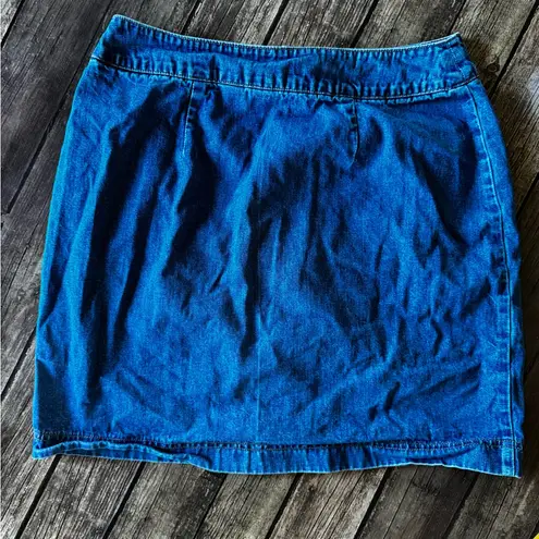 Gap Vintage  Button Front Denim Skirt Size 12 Women’s