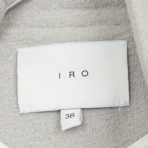 IRO Curty Virgin Wool Moto Style Blazer Jacket Size 38