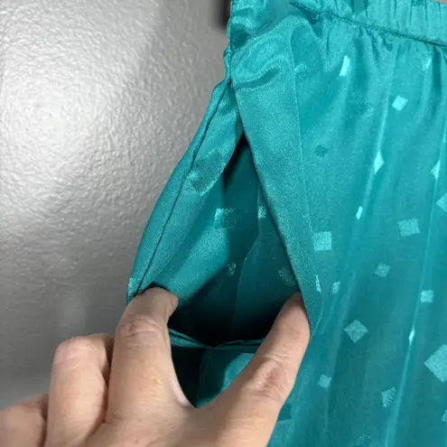 The Wilroy Traveller Vintage Women's 1970's Turquoise Top & Skirt Set