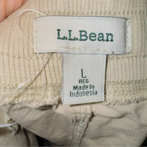 L.L. Bean Women's Tan High Waisted Ankle Cropped Outdoors Relaxed Fit Pants Size L