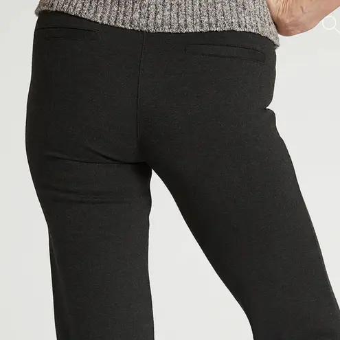 Betabrand Boot Cut Classic Dress Pant Yoga Pant Charcoal Grey Size Medium