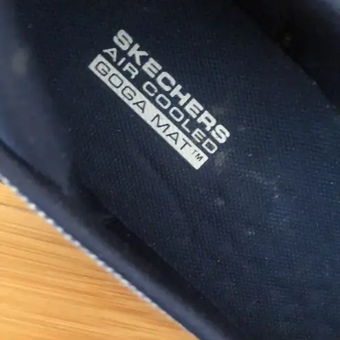 Skechers Sketchers Air Cooled Goga Mat On The Go Slip On Women’s Size 9.5 Blue & White