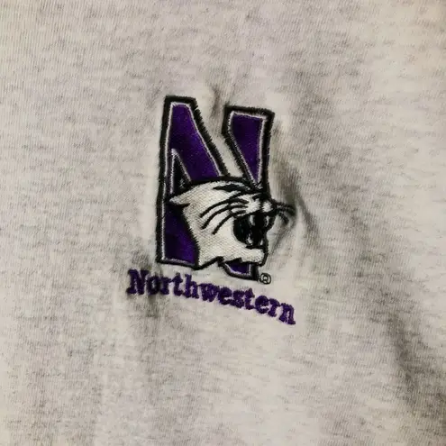 Russell Athletic Northwestern University Wildcats T Shirt Vintage Gray Extra Small XS Football