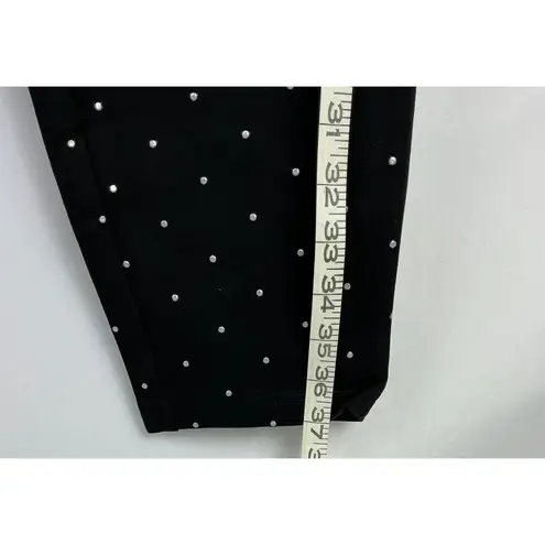 Philosophy Woman 1X Black White Polka Dot Slim Ankle Pants NWT Stretch MSRP $68 Size undefined