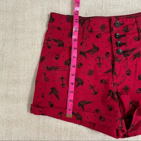 Lovesick from Hot Topic High Waist Shorts Red Size undefined