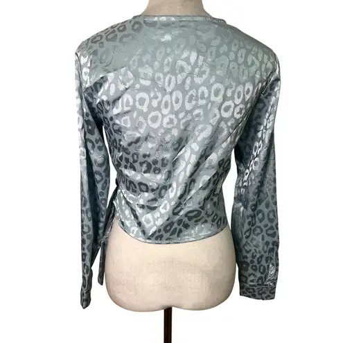 VERO MODA Vero Mada Something New Women's Mia Satin Long Sleeve Wrap Top S NWT