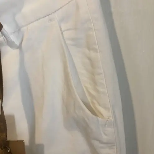 MET Chino & Friends women's size 26 stretch cuffed tapered "SHANIA" white chinos