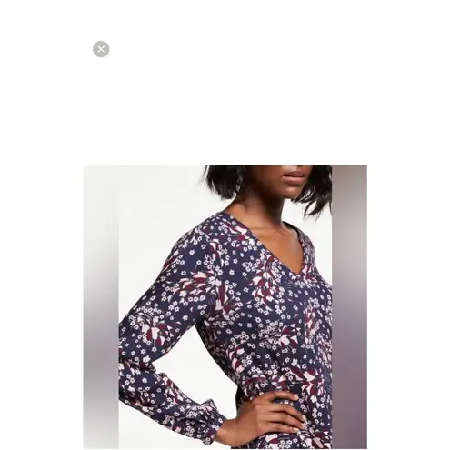 Boden long sleeve floral midi dress with pockets size 8 long