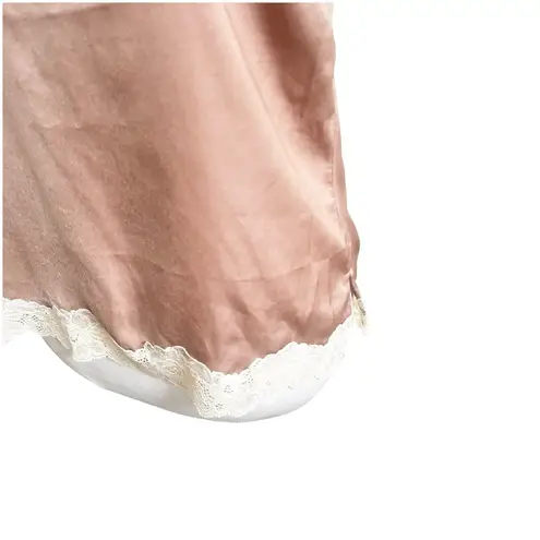 I.N.C International Concepts Lace Trim Cami Y2K Fairy Whimsical Size Medium Tan Brown