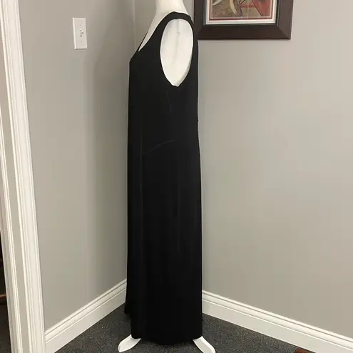 Chico's  Travelers Black Sleeveless Maxi dress wrinkle resistant size 2/Large