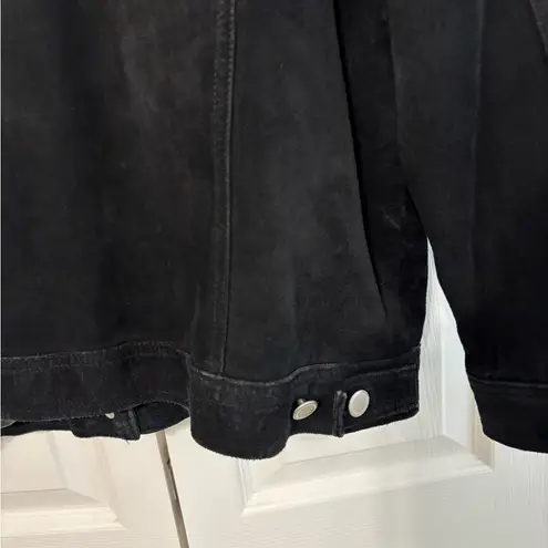Vintage Black Suede Jacket Size Medium