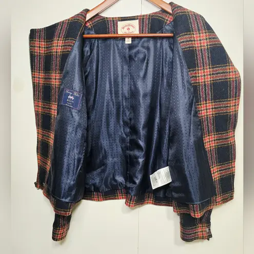 Brooks Brothers womens tartan plaid jacket wool Size 10