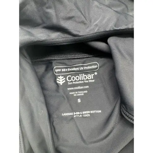 NWT Coolibar Lanikai 3 In 1 Black Ruched Convertible UPF 50 Swimsuit Size Small