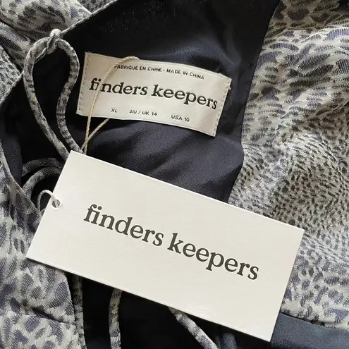 Finders Keepers Catalina Wide Leg Jumpsuit Sleeveless Animal Print Size 10 NEW