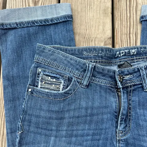 Apt. 9  jeans | size 8 pants | straight leg capri jeans