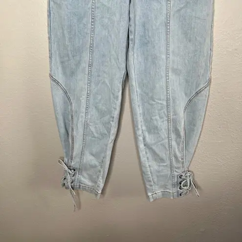 Ulla Johnson Kingston Denim Fold Over Button Fly Jogger jeans Size 6