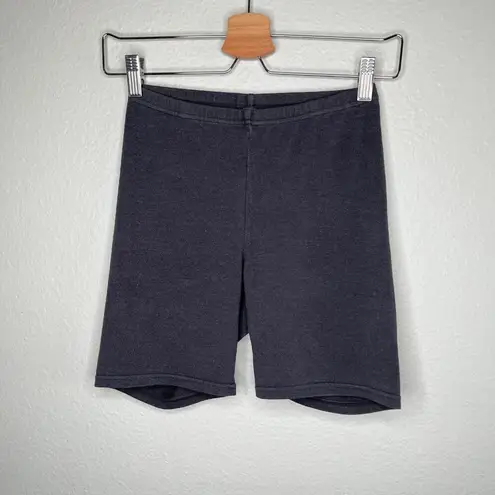 SKIMS Womens Gray Washed Onyx High Waisted Outdoor Bike Shorts XS