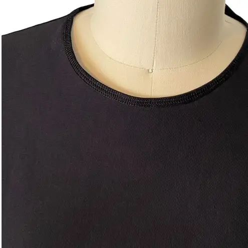 Polartec Black Long Sleeve Insulated Winter Performance Base Layer ~ Size LARGE