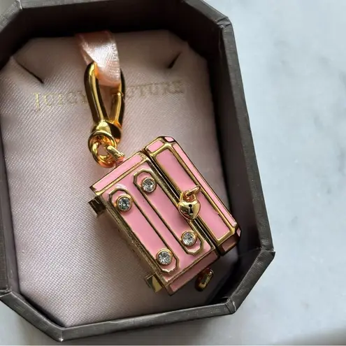 Like new Juicy couture Gold and Pink Jewelry Box Charm