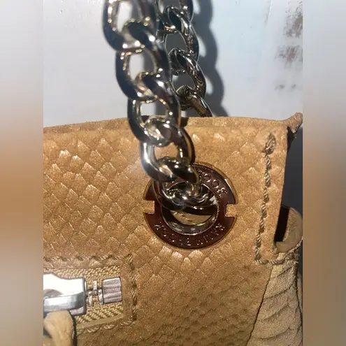 Ramy Brook Camile Snake Embossed Suede Leather Crossbody 🤎