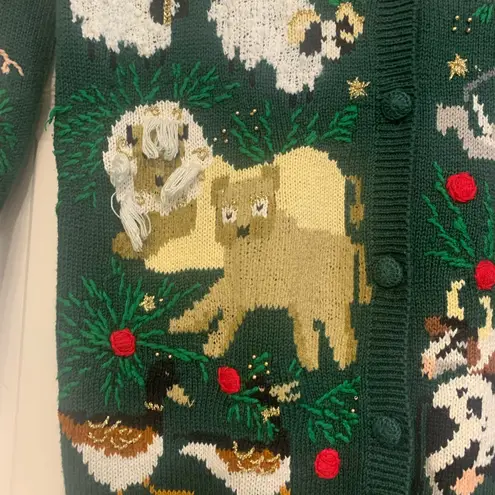 Susan Bristol Vintage “Noah’s Ark” Theme Medium Knit Sweater. 2750