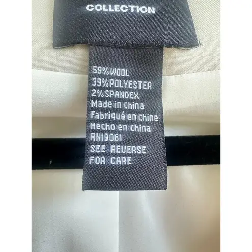 Doncaster Collections Womens Pant Suit 2 Pc Sz 18 Cream Wool Blend Career Office