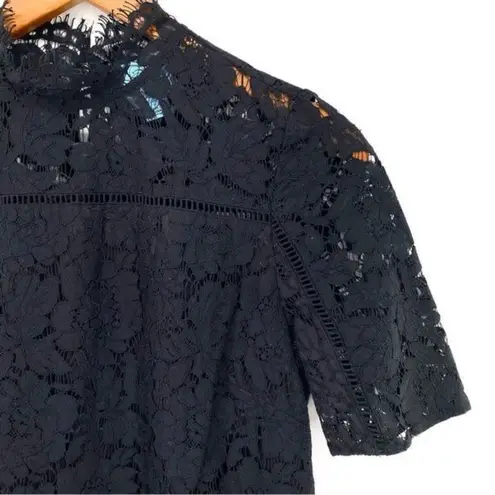 CeCe by Cynthia Steffe Women's Ingrid Black Cutaway Lace Shift Dress