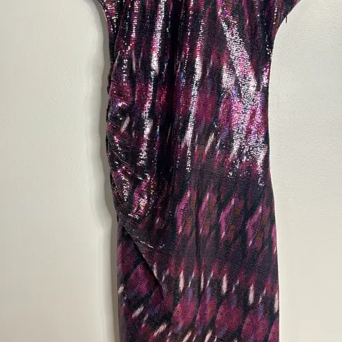 MISA Los Angeles Divia Dress in Fuchsia Ikat Sequin size XS ladies