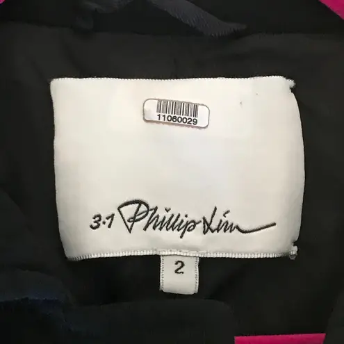 3.1 Phillip Lim women’s black Tiered Twill blazer jacket size 2 extra small XS