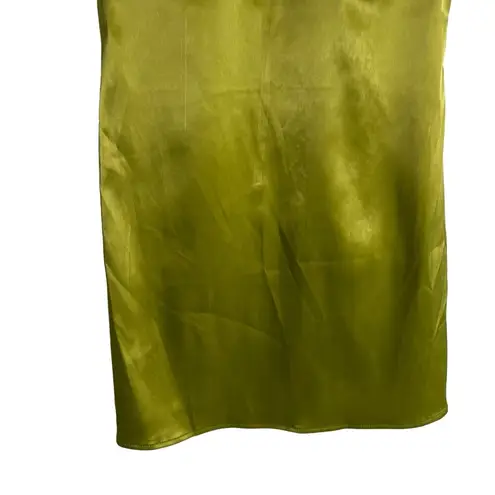 Pretty Garbage Green Satin Underwire Sleeveless Mini Dress Size Medium