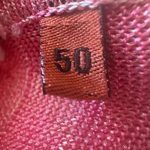 Missoni Metallic Pink Tank Top Size 50 IT