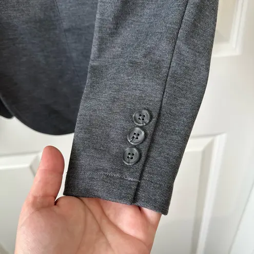 Mercer + Mettle Women’s Grey Relaxed Knit Blazer Size XL Gray