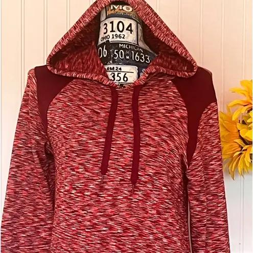 Danskin  Now Active Sweatshirt Red Hooded