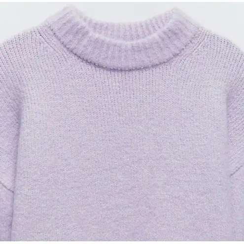 ZARA ✨ Alpaca Wool Blend Knit Sz Small Lilac Sweater✨