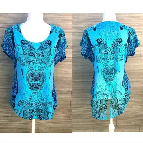 Live and let live Butterfly blouse -  Size Small