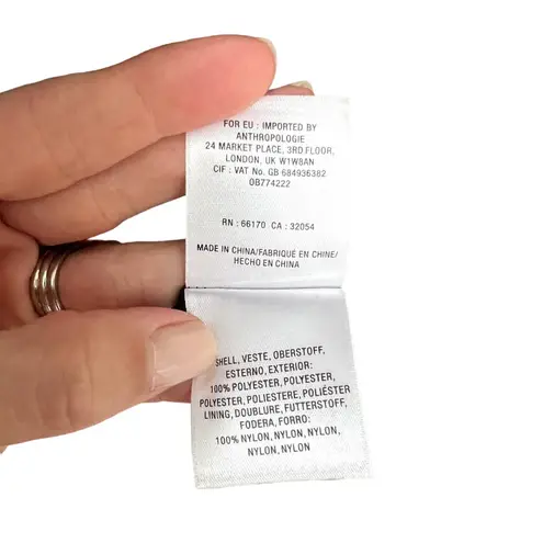 Akemi + Kin Anthropologie Adria Black Floral Smocked V-Neck Blouse Small