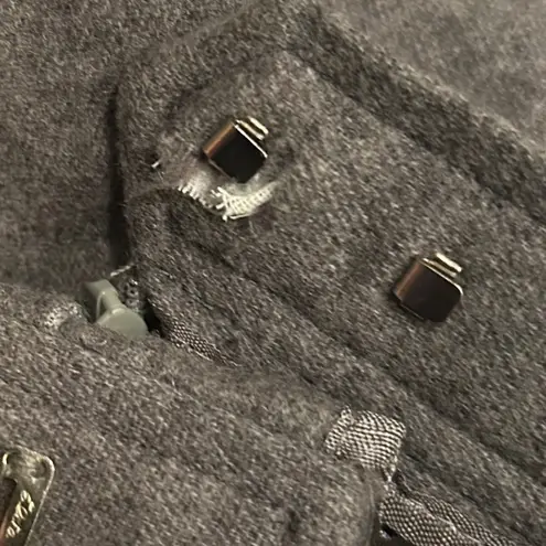 Vintage Women Wool Evan Picone Gray Knee Length Skirt Pockets Size 6 Made in USA