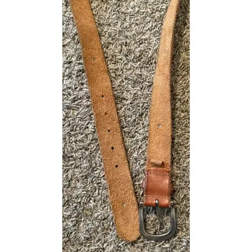 Cowboy 8 Belt Brown Leather Studded Rhinestones 1.25”x49” Western Cowgirl Rodeo