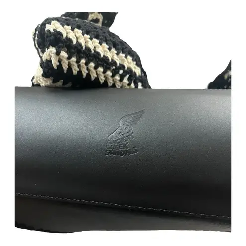 Ancient Greek Sandals Hipissa Medium Bag Black White