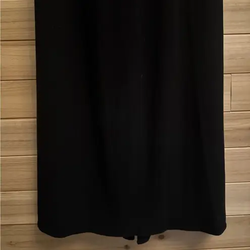 Vintage DJ Nights Size Medium Black High Neck Butterfly Moth Beaded Prom Gown