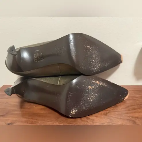 Max Mara leather pointed pumps size 35