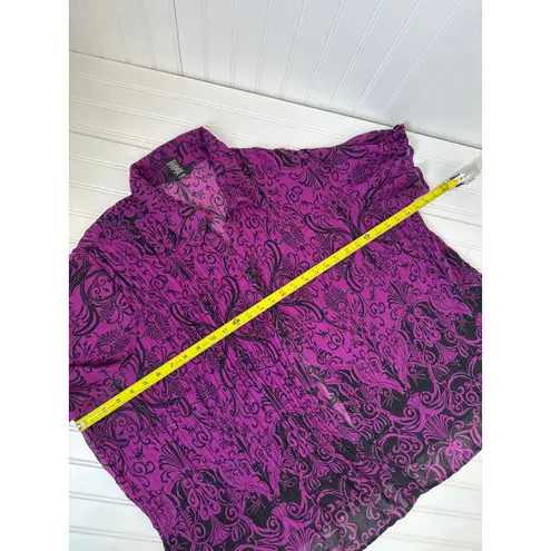 Avenue Lane Bryant & Green Lace Blouse - Pintucked Pleated Top Bundle Size 22/24